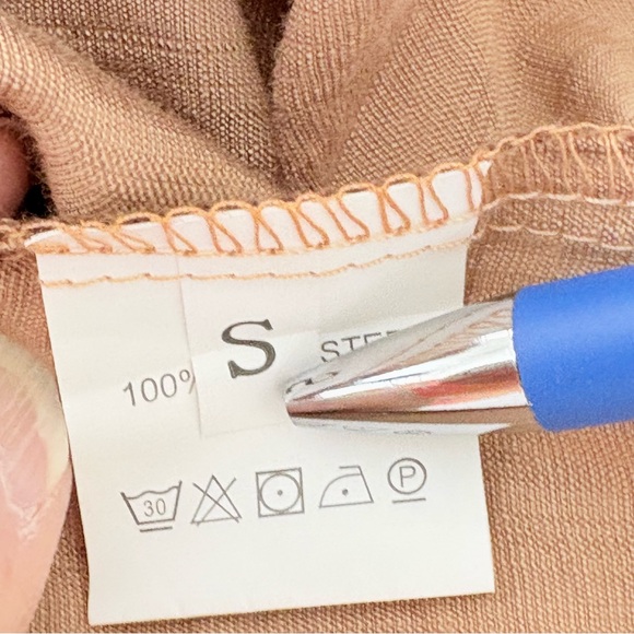 6for$20♥️ bundle item. Adjustable straps. Pockets Elegant Tan Jumpsuit - Picture 3 of 3